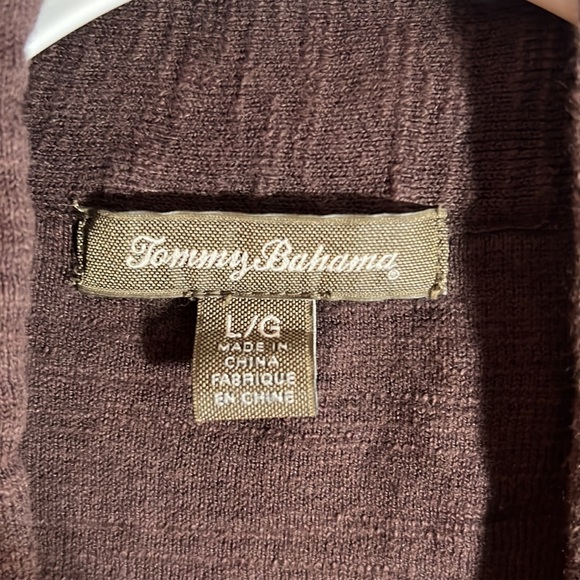 Tommy Bahama Large Brown Cardigan with Pockets Women’s - Picture 6 of 6